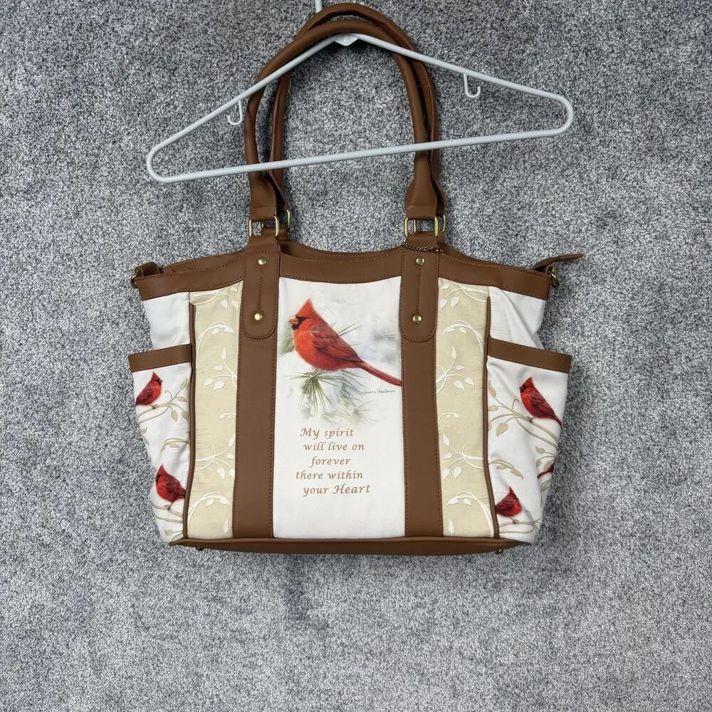 Bradford Exchange James Hautman Tote Bag 11x18 Cardinal Memorial Spirit Songbird